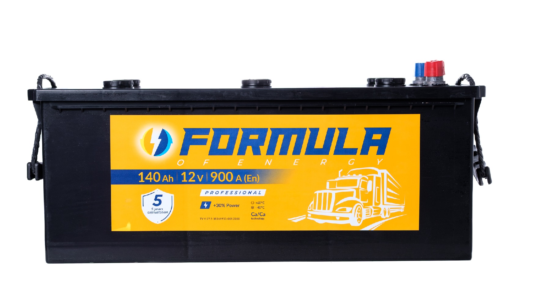 Акумулятор вантажний Formula of energy professional 6СТ-140(3), 12B, 140Ah, 900A, плюс ліворуч (L+) кальцієвий (Ca/Ca), 513X189X223 мм (FPROF140T3)